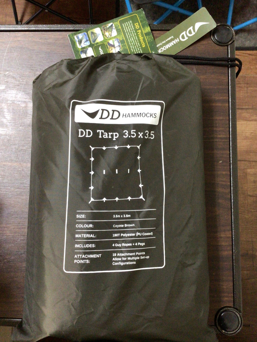 未使用S】DDタープ3.5×3.5（コヨーテブラウン）／DD HAMMOCKS（ディー