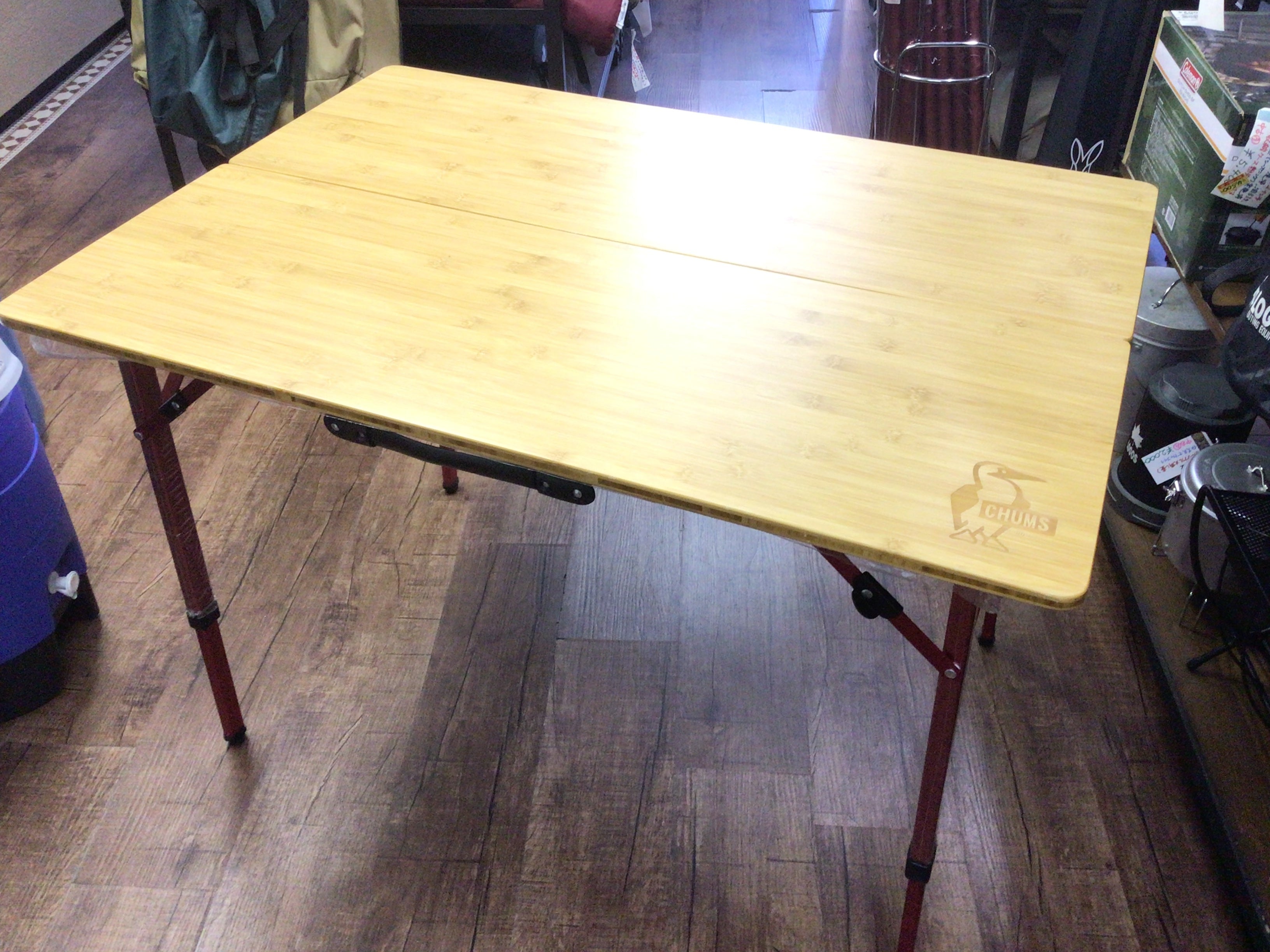 CHUMS バンブーテーブル 100 レッド 楽天市場】チャムス / CHUMS バンブーテーブル Bamboo Table 100