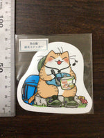 【新品】STEP STOPオリジナルステッカー（登山猫2種類、登山犬1種類）各450円