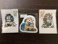 【新品】STEP STOPオリジナルステッカー（登山猫2種類、登山犬1種類）各450円