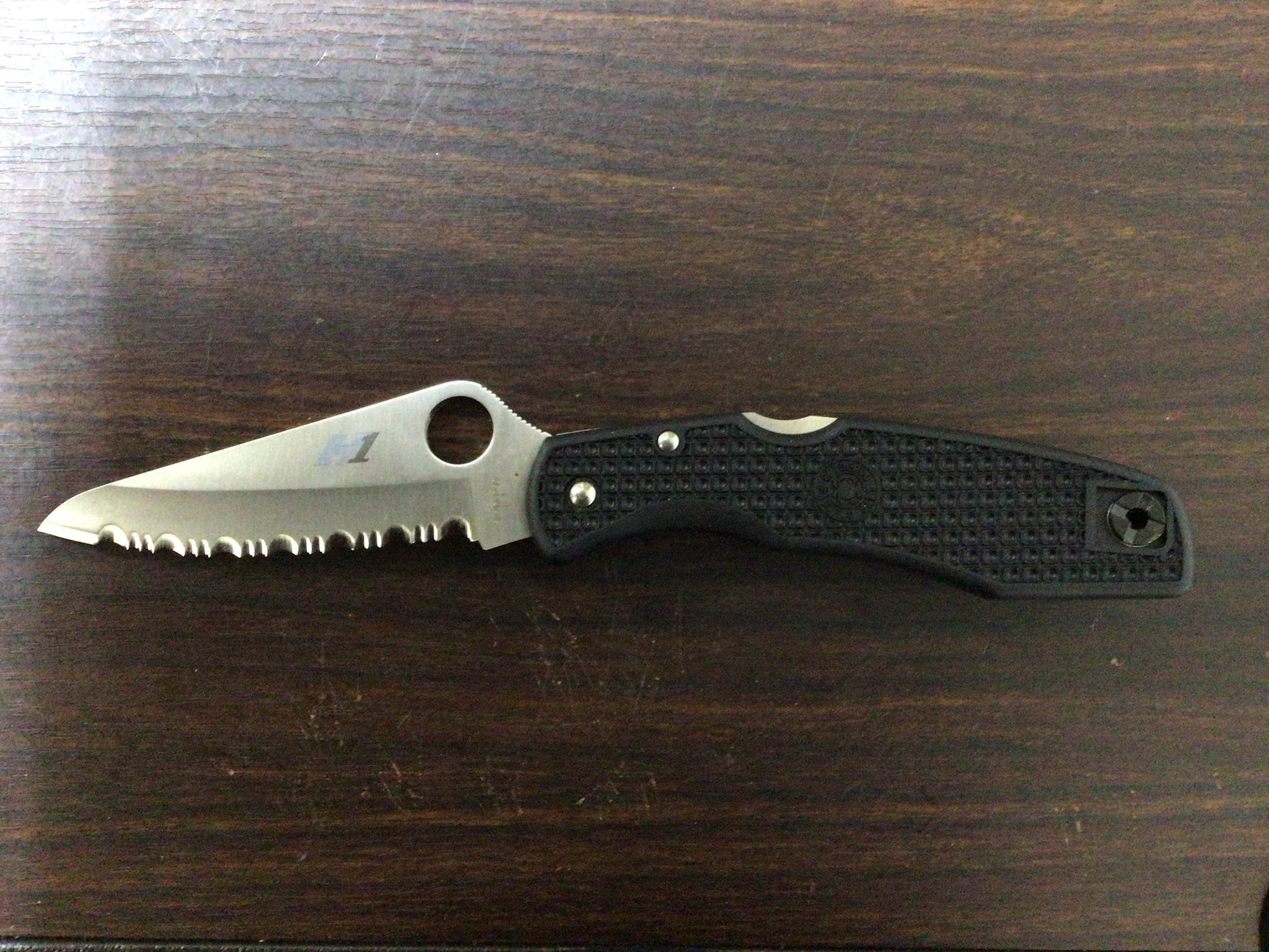 【中古A】パシフィックソルト（H-1鋼折り畳みナイフ波刃）／SPYDERCO（スパイダルコ） – STEPSTOP